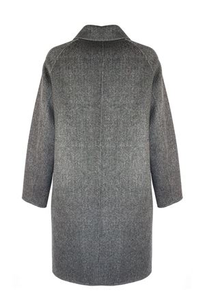 Single-breasted grey wool coat MAURO GRIFONI | GV16004933009